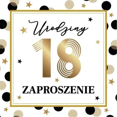 Zaproszenie Urodziny 10szt