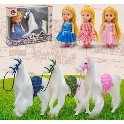 Lalka z koniem MIX Merkpol