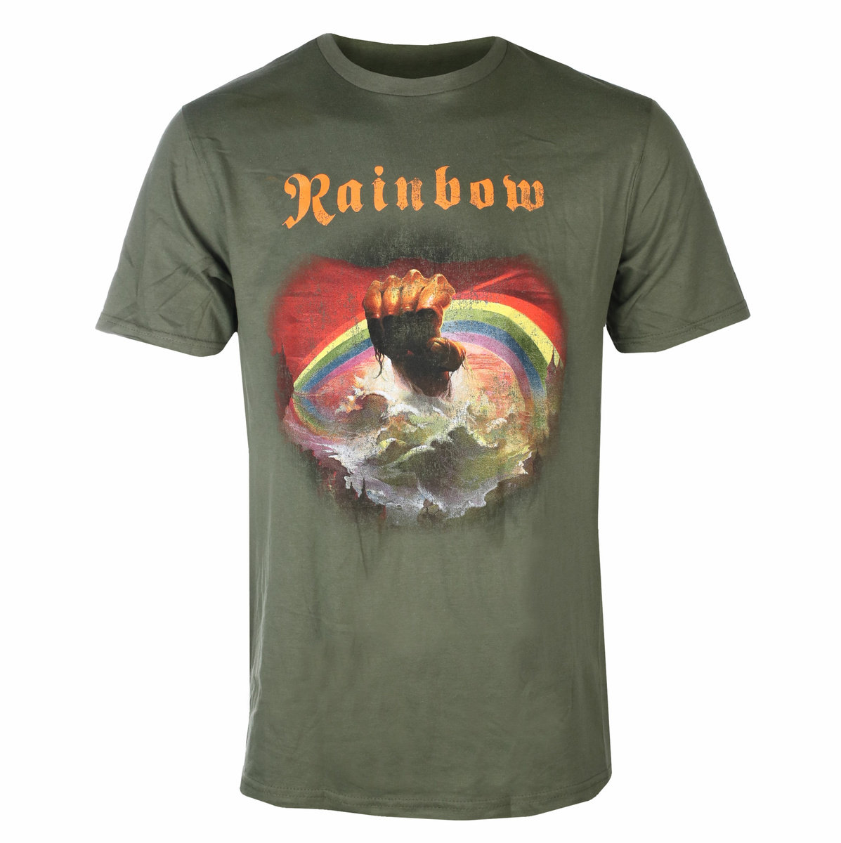 koszulka RAINBOW - RISING DISTRESSED (GREEN)-M