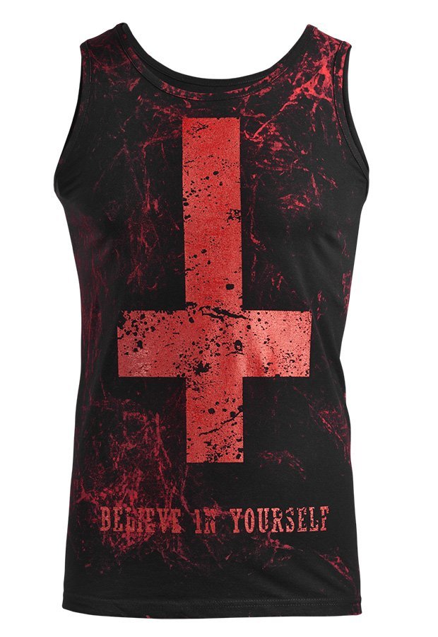 koszulka na ramiączkach AMENOMEN - BELIEVE IN YOURSELF (OMEN003KR ALLPRINT RED)-XXL