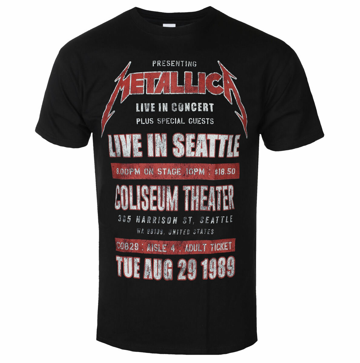 koszulka METALLICA - SEATTLE '89 ekologiczna-L
