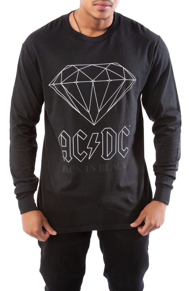 longsleeve AC/DC - BACK IN BLACK-S