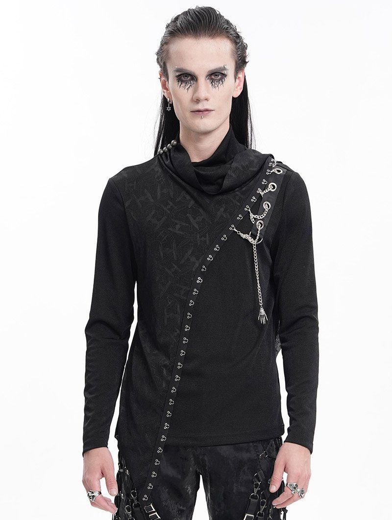 longsleeve DEVIL FASHION - BLACK GOTHIC PUNK-XXL