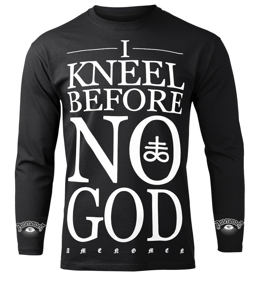 longsleeve AMENOMEN - I KNEEL BEFORE NO GOD (OMEN108LO)-M
