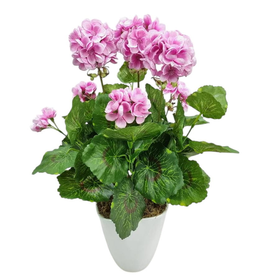 PELARGONIA sztuczna BUKIET bez doniczki GĘSTY (2295.16c) jasny lila-róż