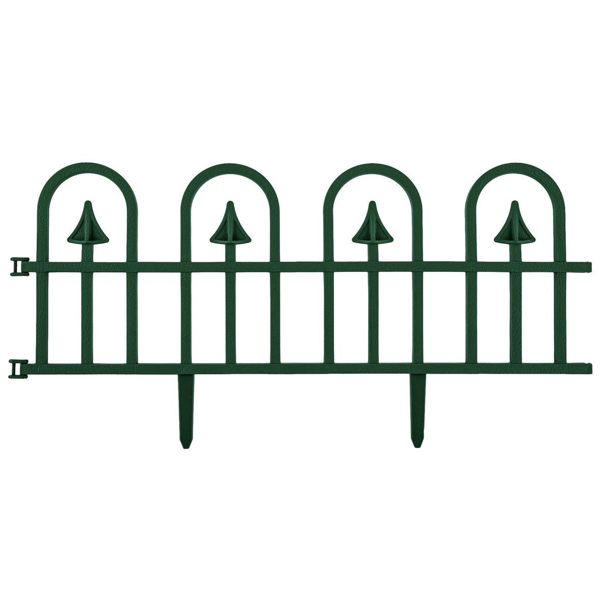 Płotek ogrodowy ozdobny kuty obrzeże 2,3 mb zielony palisada ogrodzenie