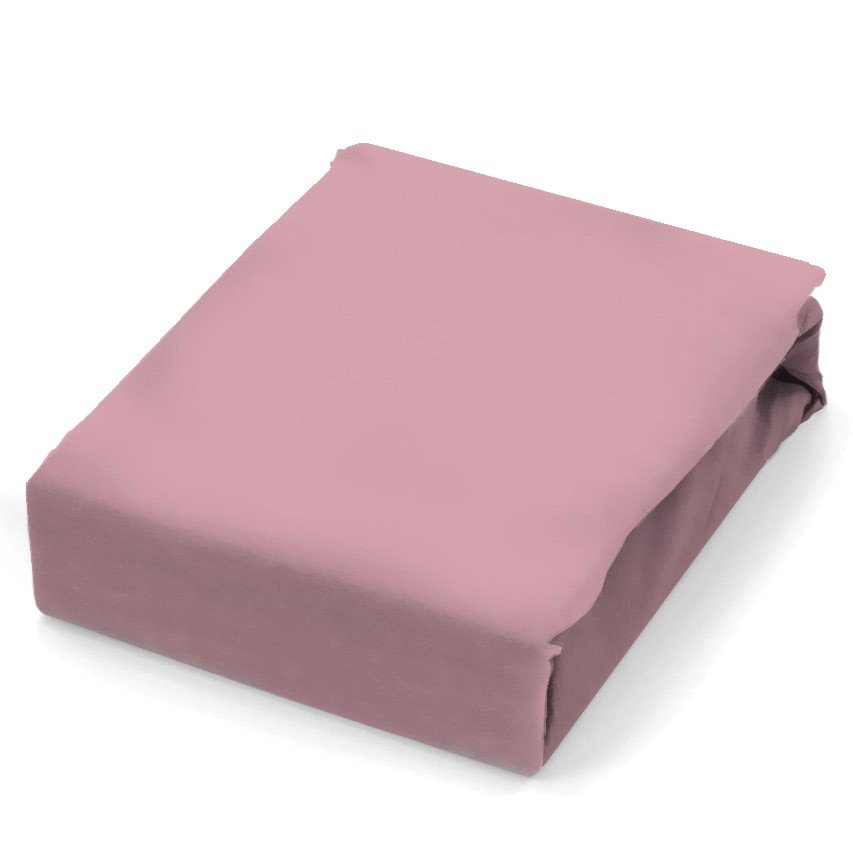 Prześcieradło z gumką Bawełna Naturalna 90x200 Alergik 20cm Róż