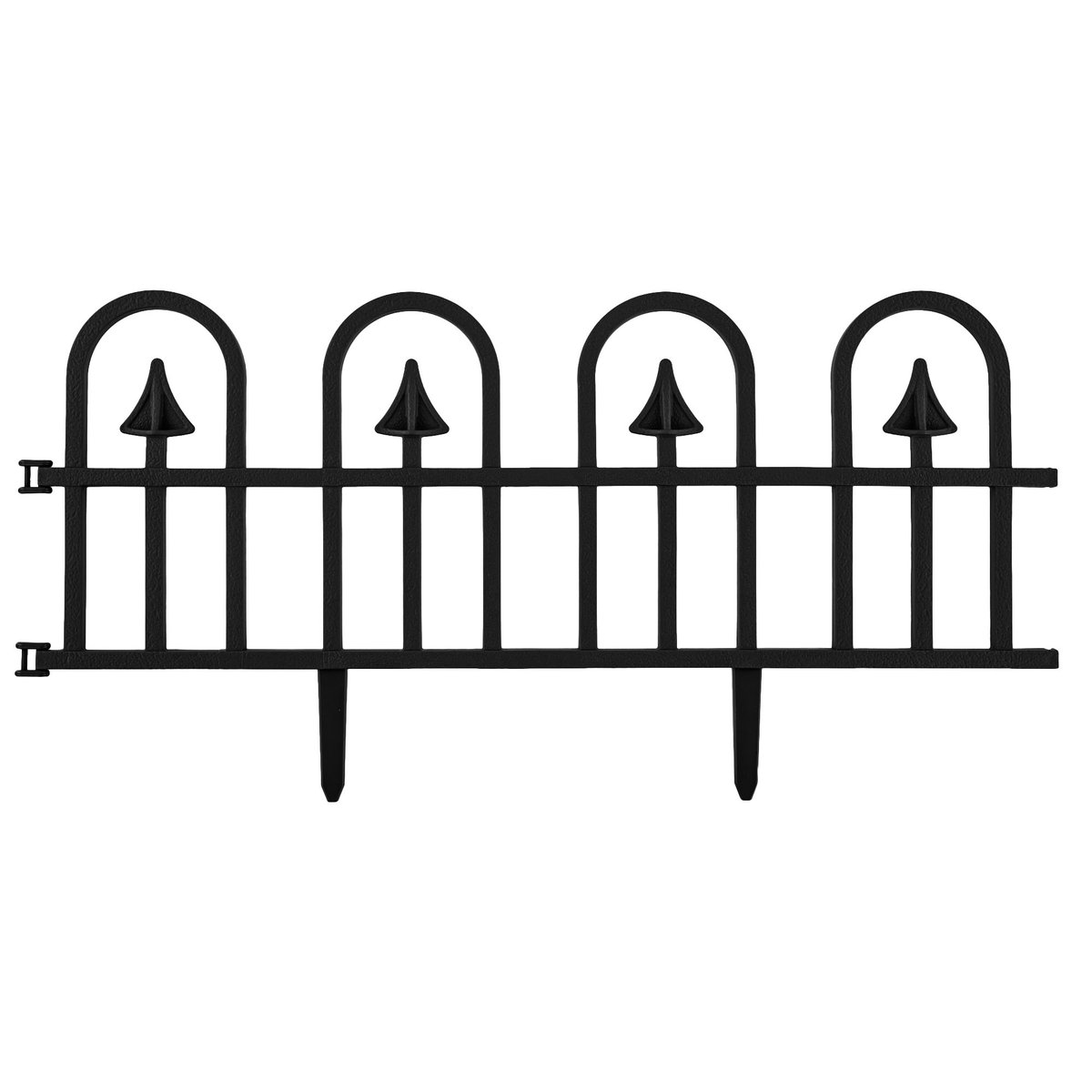 Płotek ogrodowy ozdobny kuty obrzeże 2,3 mb czarny palisada ogrodzenie