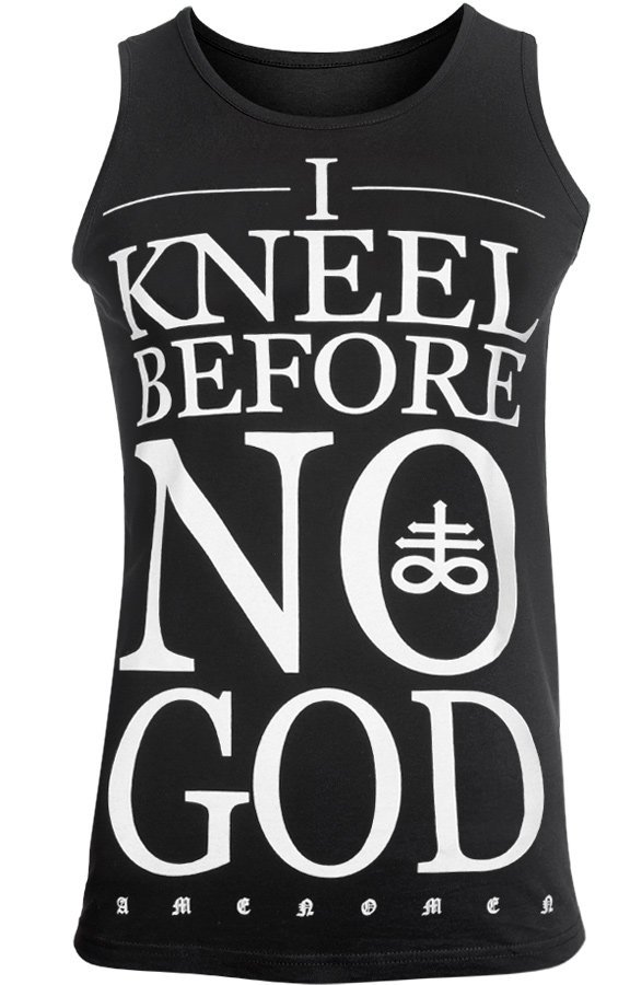 koszulka na ramiączkach AMENOMEN - I KNEEL BEFORE NO GOD (OMEN108KR)-S