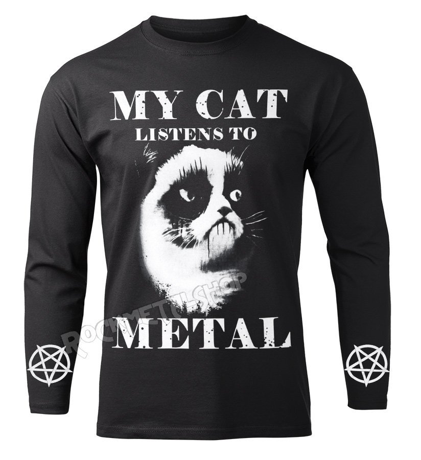 longsleeve AMENOMEN - MY CAT LISTENS TO METAL (OMEN077LO)-XXL