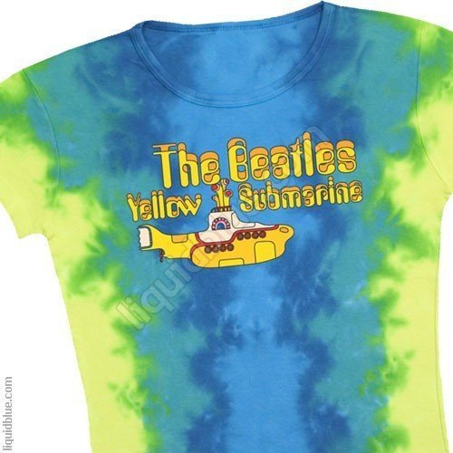 bluzka damska THE BEATLES - YELLOW SUBMARINE LOGO barwiona-XL