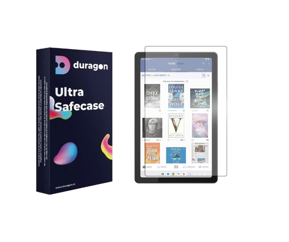 Folia silikonowa Duragon, kompatybilna z Barnes & Noble NOOK 9
