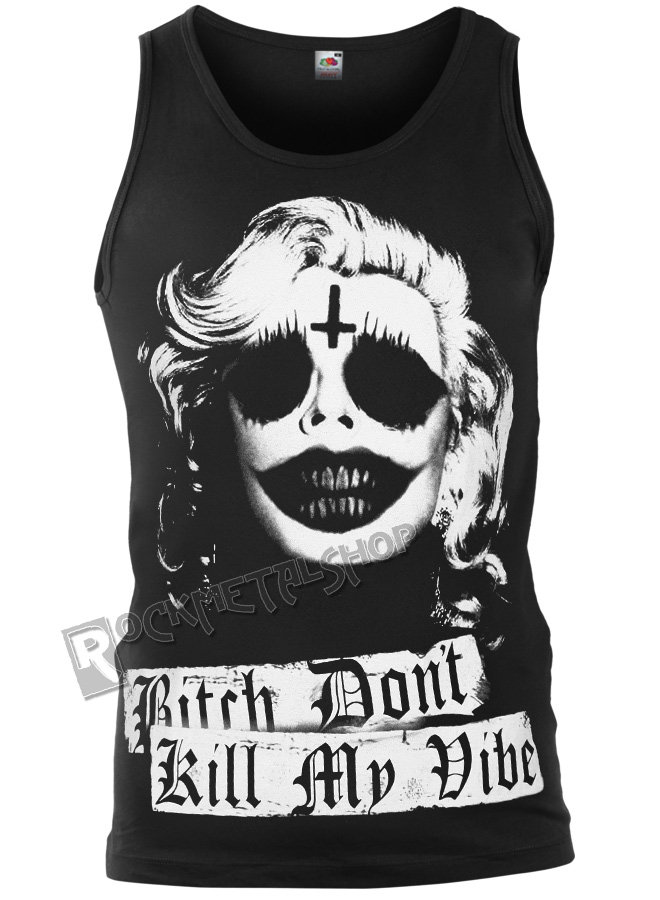 koszulka na ramiączkach AMENOMEN - BITCH DON'T KILL MY VIBE (OMEN063KR)-XXL