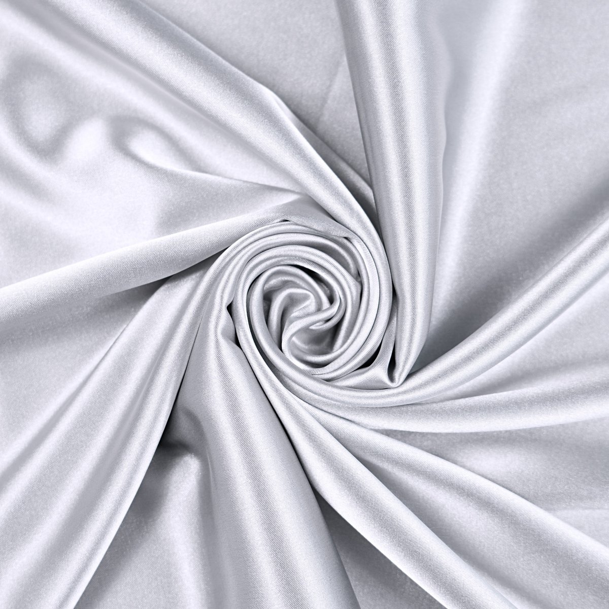 Tkanina ubraniowa dwustronna satyna / tafta - srebrny z refleksami fioletu 56