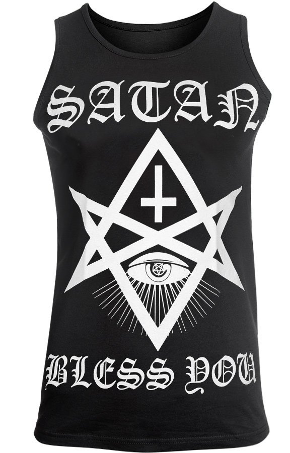 koszulka na ramiączkach AMENOMEN - SATAN BLESS YOU (OMEN104KR)-XL