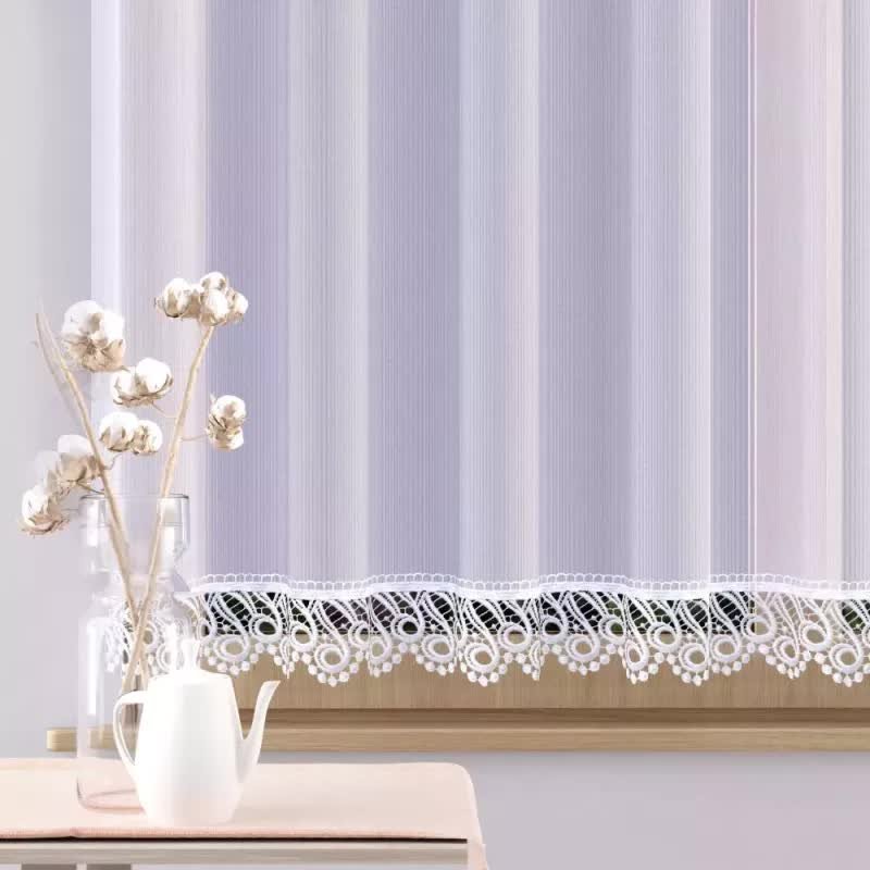 Firanka enzo gotowa z gipiurą Josephina 500x150 cm biała