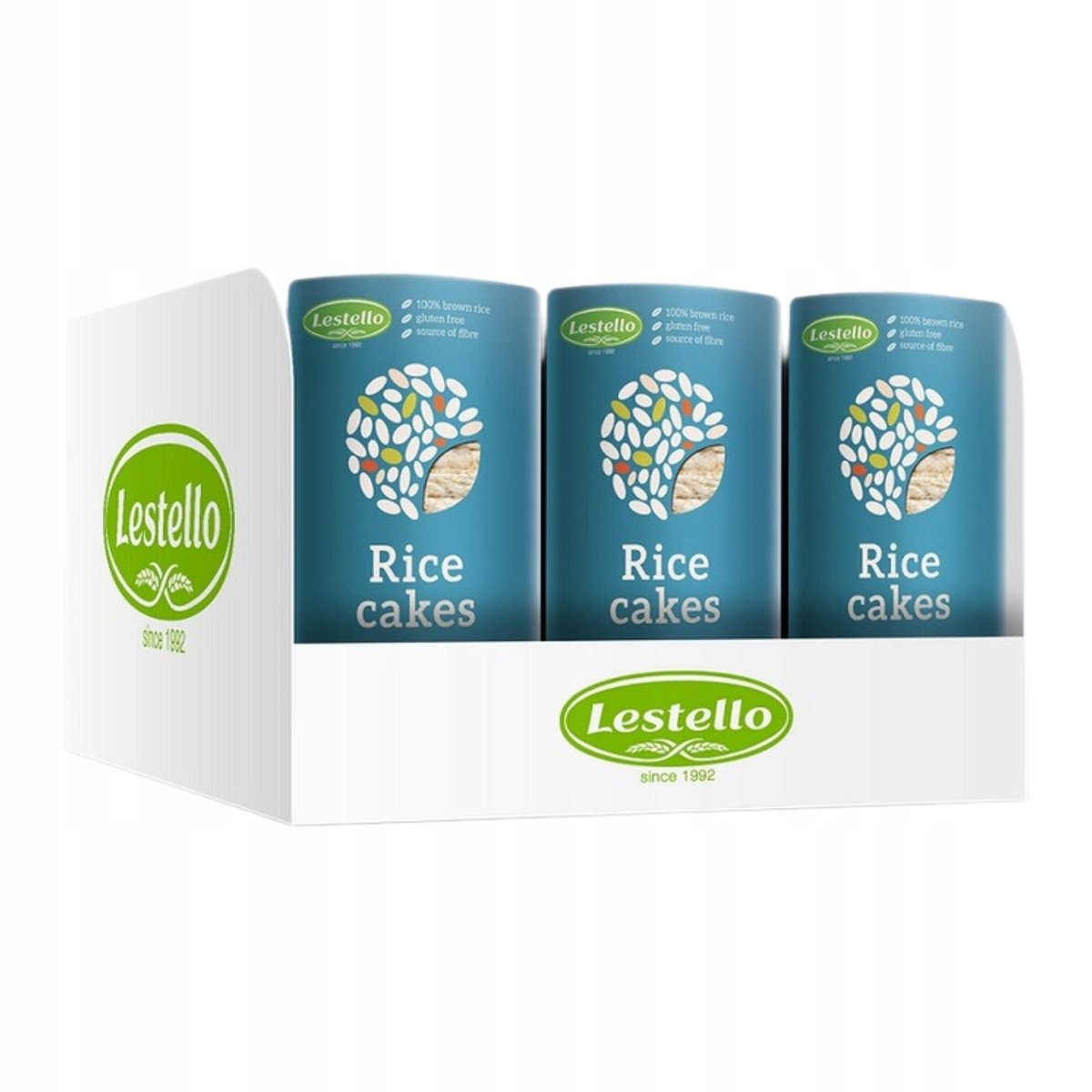 WAFLE RYŻOWE BEZGLUTENOWE VEGE 12 SZTUK X 135G LESTELLO