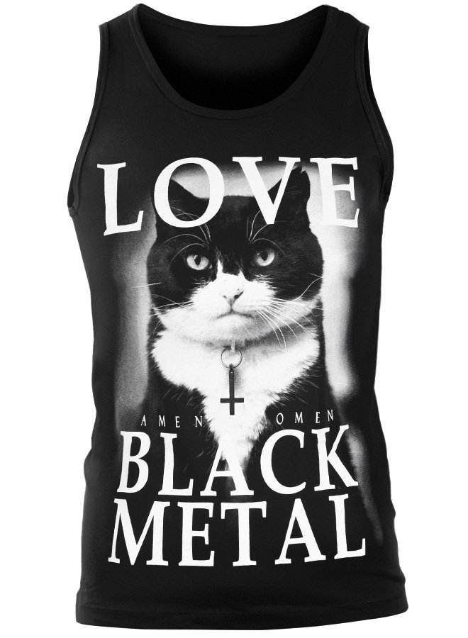 koszulka na ramiączkach AMENOMEN - LOVE BLACK METAL (OMEN123KR)-XL
