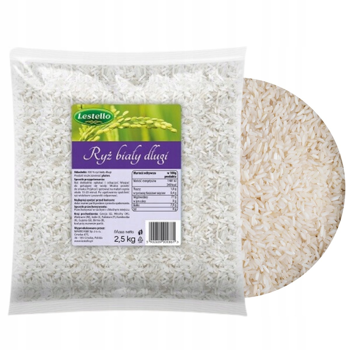 Ryż biały Lestello 2,5 kg Lestello