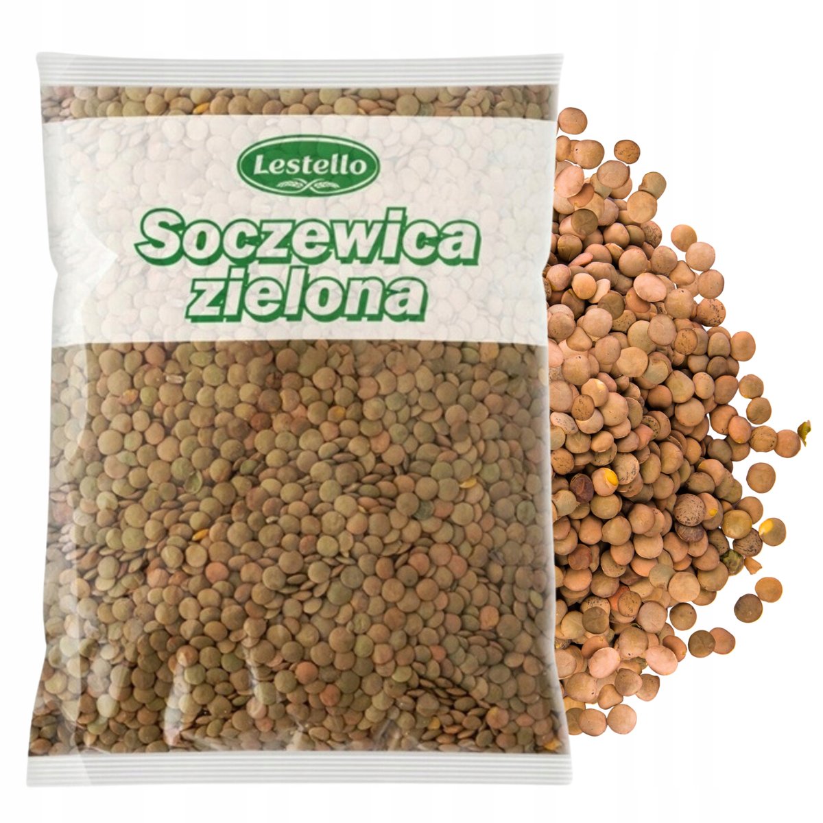 SOCZEWICA ZIELONA 1 KG NATURALNA VEGE LESTELLO