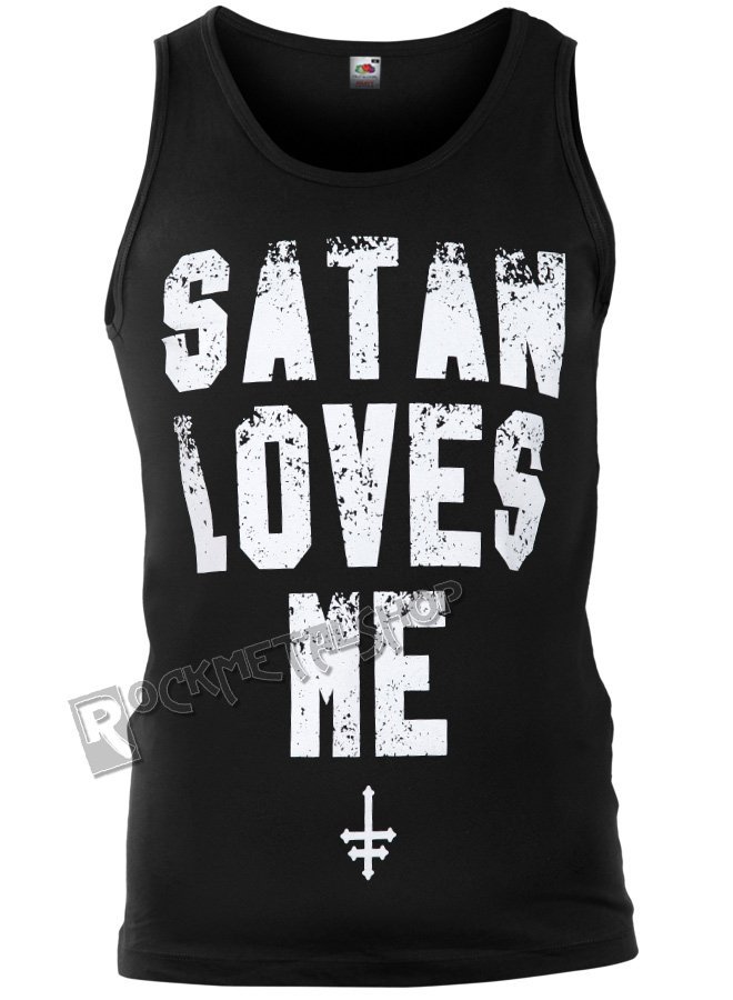 koszulka na ramiączkach AMENOMEN - SATAN LOVES ME (OMEN057KR)-M