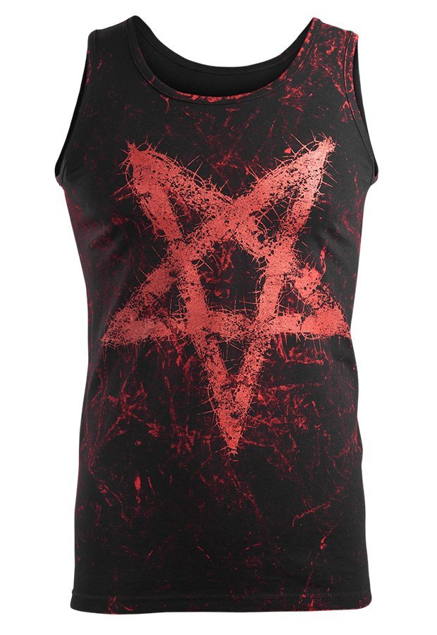 koszulka na ramiączkach AMENOMEN - PENTAGRAM (OMEN096KR ALLPRINT RED)-S