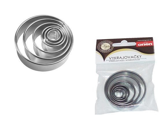 FORMA FOREMKA WYKRAWACZE DO CIASTA CIASTEK PIEROGÓW KOŁA KOŁO 6x