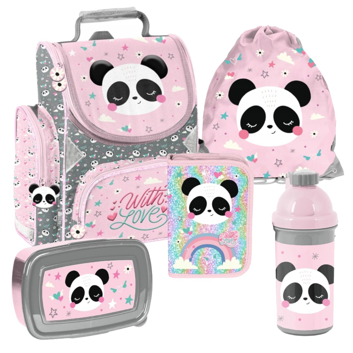 ZESTAW SZKOLNY 5-ELEMENTÓW PANDA PP25PB PASO