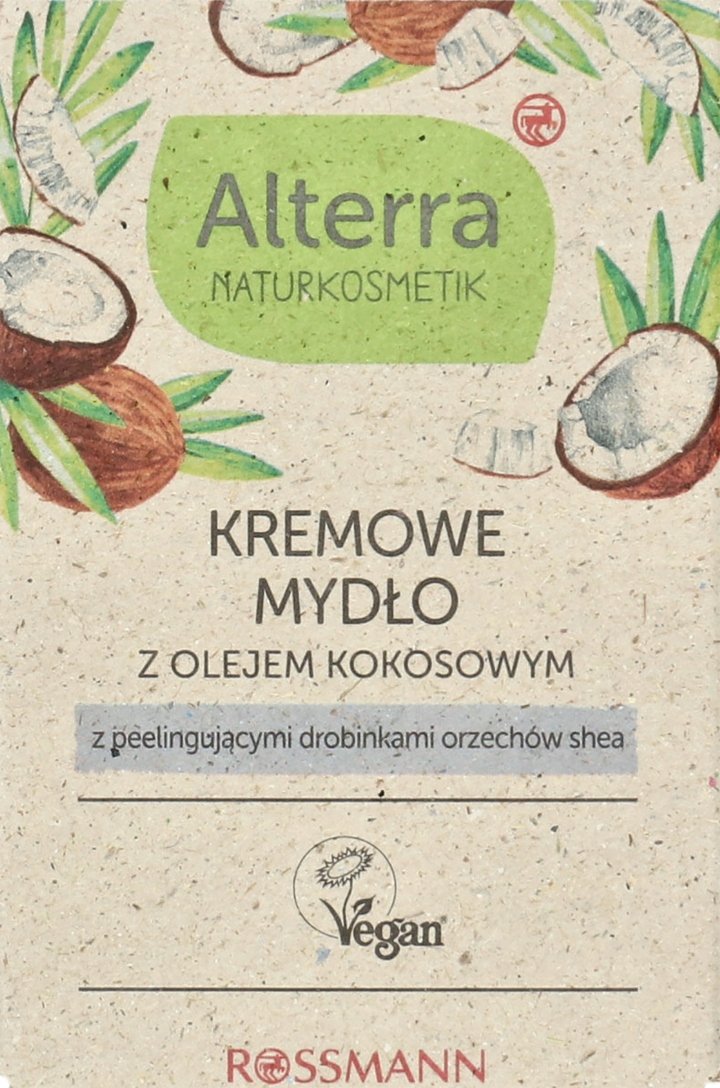 Alterra Mydło W Kostce Peelingujące Olejek Kokosowy I Orzechy Shea 75 G