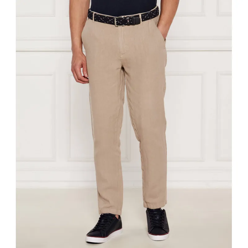 Aeronautica Militare Lniane spodnie Regular Fit