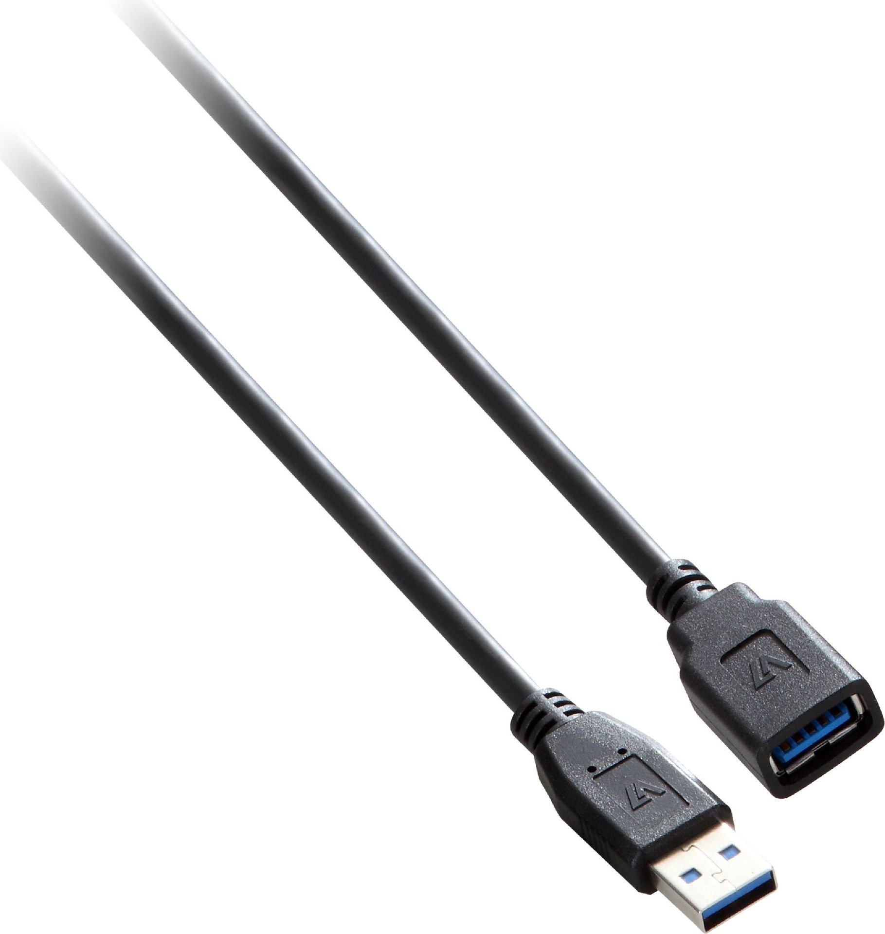 Kabel USB V7 USB-A - USB-A 1.8 m Czarny V7E2USB3EXT-1.8M