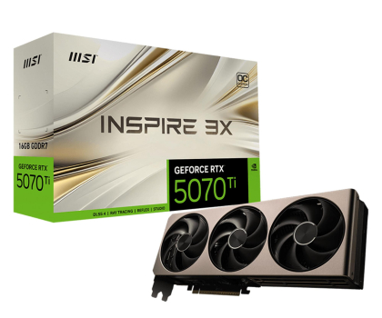 MSI GeForce RTX 5070 Ti Inspire 3X OC 16GB GDDR7