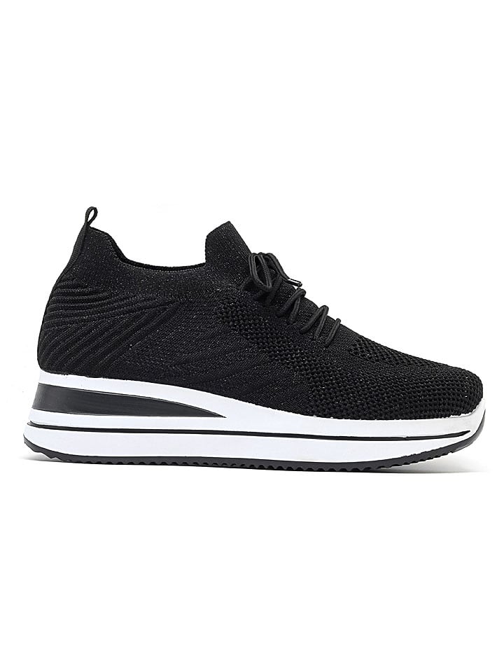 Sixth Sens Sneakersy w kolorze czarnym na koturnie