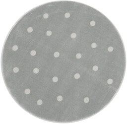 Dywan okrągły 3D dla dzieci FD Lush Grochy P popiel