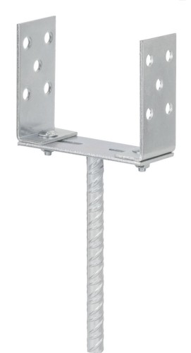 PODSTAWA SŁUPA REGULOWANA Z PRĘTEM 60-140