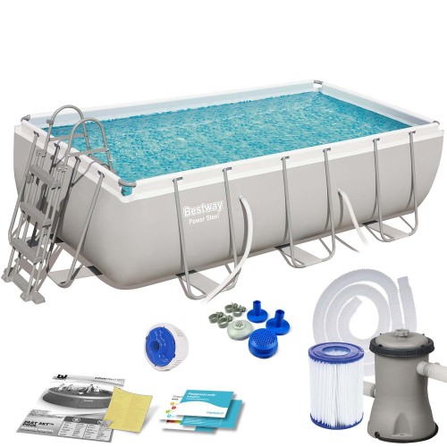 Basen ogrodowy stelażowy, 11w1, Bestway, 404x201x100 cm