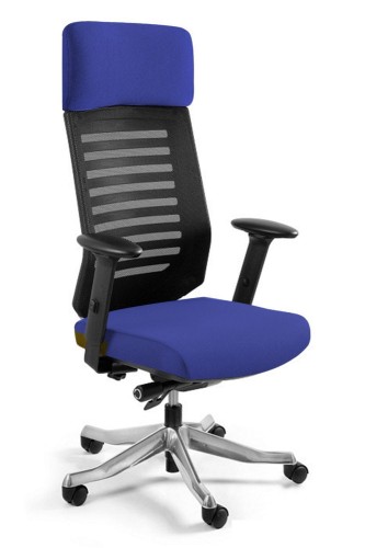 Fotel ergonomiczny do biura, Velo, royalblue