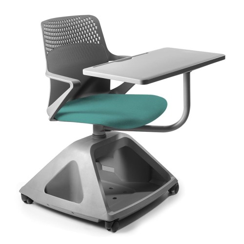 Nowoczesny fotel obrotowy, Rover 2, 60x83x87 cm, tealblue