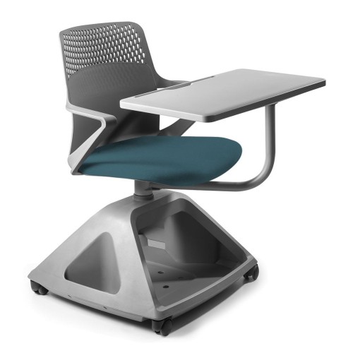 Nowoczesny fotel obrotowy, Rover 2, 60x83x87 cm, steelblue