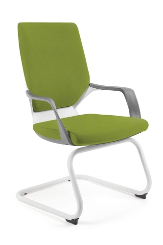 Fotel biurowy, krzesło, Apollo Skid, biały, olive