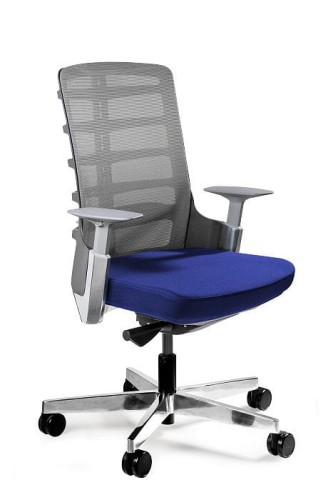 Fotel biurowy, Spinelly M, czarny, royalblue
