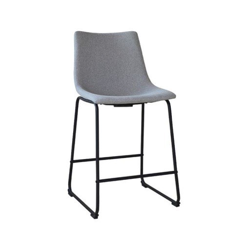 Krzesło tapicerowane tkaniną, Cube, czarny, jasny szary