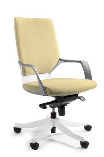Fotel biurowy, obrotowy, Apollo M, biały, buttercup