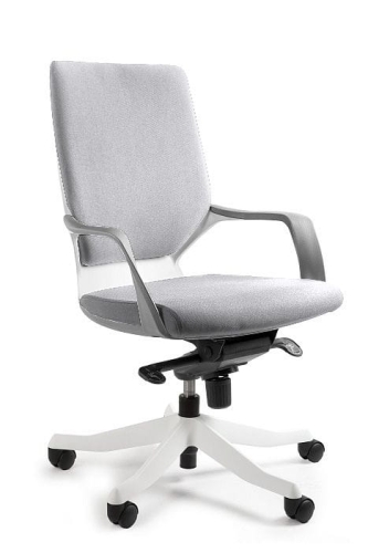 Fotel biurowy, obrotowy, Apollo M, biały, snowy