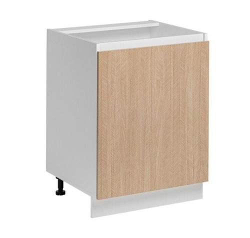 Szafka kuchenna stojąca, Roma, 60x45x81 cm, biały, jodełka, mat