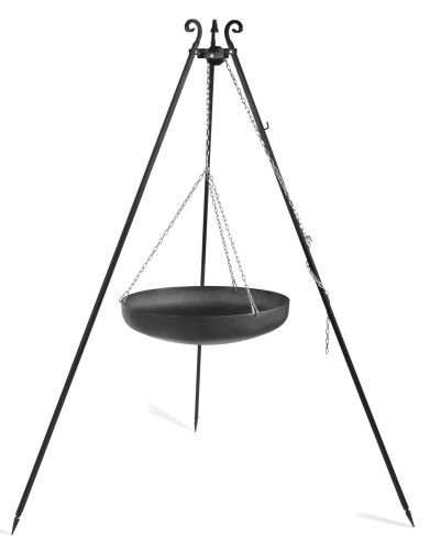 Wok na trójnogu 180 cm, stal naturalna 60 cm