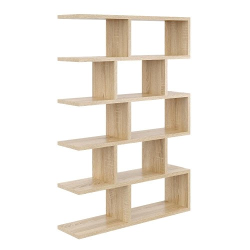 Regał ścienny, otwarty, biblioteczka, 70x18x101 cm, dąb sonoma, mat