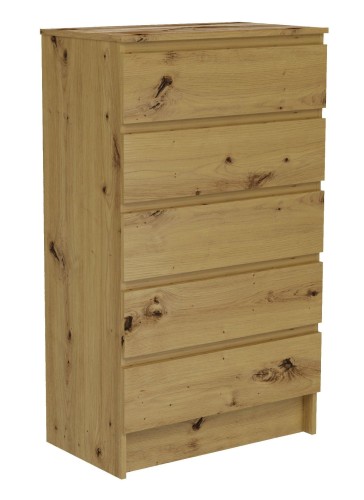 Komoda do sypialni, salonu, M5, 70x40x120 cm, dąb artisan, mat