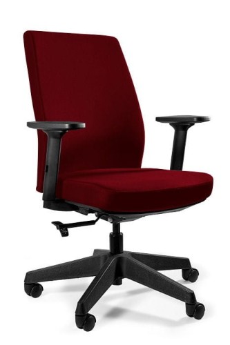 Fotel obrotowy, ergonomiczny, Work, deepred