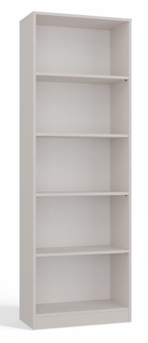 Klasyczny regał na książki, R60, 60x30x182 cm, beżowy, mat
